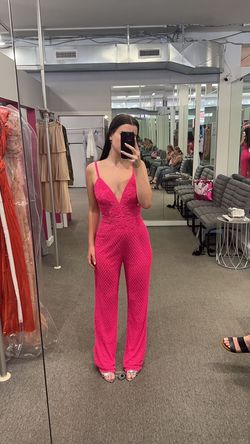 Style 54461 Sherri Hill Pink Size 2 Interview 50 Off Jumpsuit Dress on Queenly