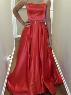 Sherri Hill Red Size 0 Train Pageant Ball gown on Queenly