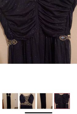 Jodi Kristopher Blue Size 8 Strapless Tall Height Prom Straight Dress on Queenly