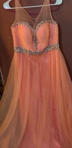 Style 12503 Studio 17 Pink Size 18 Plus Size Jersey Tall Height Ball gown on Queenly