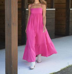 Style 1-1102085376-3014 2.7 AUGUST APPAREL Pink Size 8 Spaghetti Strap Polyester Free Shipping Tall Height Straight Dress on Queenly