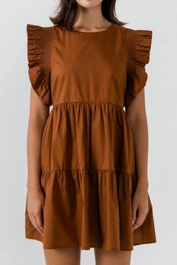Style 1-1148840058-3011 2.7 AUGUST APPAREL Brown Size 8 Sorority Rush Mini Cocktail Dress on Queenly