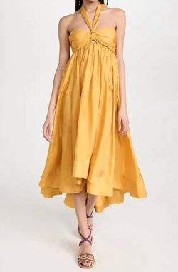 Style 1-118143066-3855 Zimmermann Yellow Size 0 Jersey Free Shipping Sweetheart Halter Cocktail Dress on Queenly