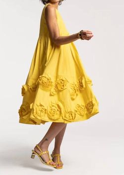 Style 1-1200797465-2901 FRANCES VALENTINE Yellow Size 8 Tall Height Free Shipping Cocktail Dress on Queenly