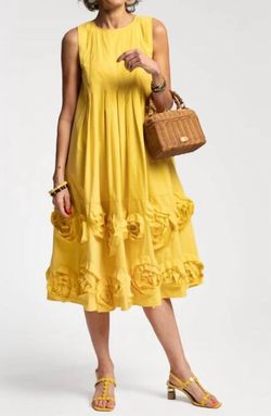 Style 1-1200797465-2901 FRANCES VALENTINE Yellow Size 8 Tall Height Free Shipping Cocktail Dress on Queenly
