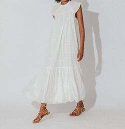 Style 1-1665470115-2696 Cleobella White Size 12 Ivory Free Shipping Tall Height Straight Dress on Queenly