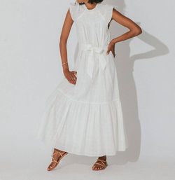 Style 1-1665470115-2696 Cleobella White Size 12 Free Shipping Keyhole Straight Dress on Queenly