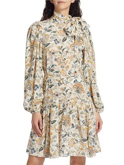 Style 1-1687961374-1498 Ulla Johnson Multicolor Size 4 Belt Summer Silk Cocktail Dress on Queenly