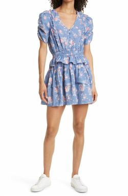 Style 1-1717708555-3855 LoveShackFancy Blue Size 0 Summer Mini Cocktail Dress on Queenly