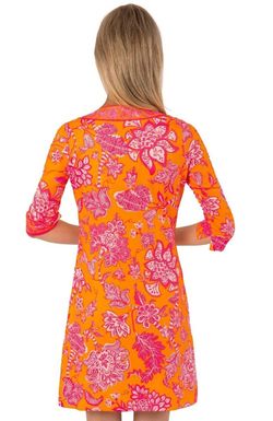 Style 1-1817588219-3236 GRETCHEN SCOTT Orange Size 4 Sorority Sleeves Side Slit Sorority Rush Cocktail Dress on Queenly