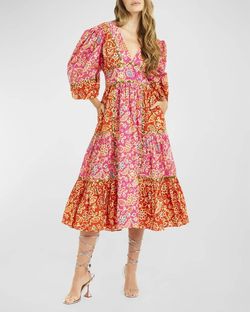 Style 1-1847989766-3855 LOVE THE LABEL Multicolor Size 0 Sleeves Print Cocktail Dress on Queenly