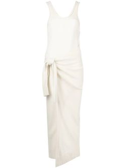 Style 1-1970337179-2901 JONATHAN SIMKHAI White Size 8 Free Shipping Side slit Dress on Queenly