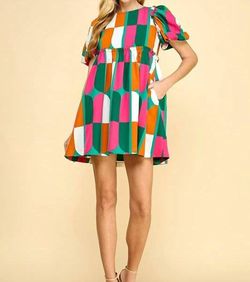 Style 1-2272390383-3236 TCEC Multicolor Size 4 Summer Tall Height Casual Cocktail Dress on Queenly