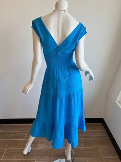 Style 1-2288839715-649 felicite Blue Size 2 V Neck Cocktail Dress on Queenly