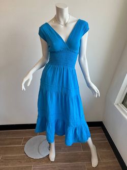 Style 1-2288839715-649 felicite Blue Size 2 V Neck Cocktail Dress on Queenly