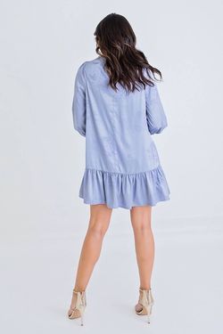 Style 1-2458625131-2791 Karlie Blue Size 12 Plus Size Mini Cocktail Dress on Queenly