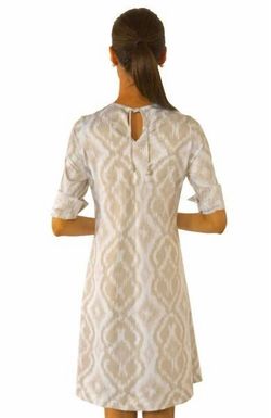 Style 1-3085112339-2696 GRETCHEN SCOTT Nude Size 12 Sorority Polyester Pockets Plus Size Cocktail Dress on Queenly