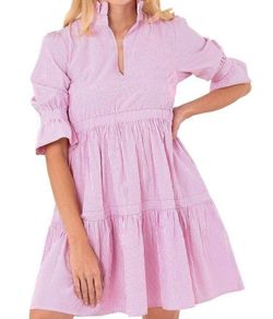 Style 1-3269268910-3236 GRETCHEN SCOTT Pink Size 4 Sleeves Pockets Cocktail Dress on Queenly