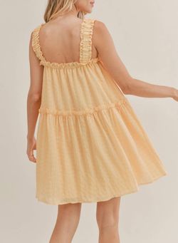 Style 1-3669621244-3011 Sadie & Sage Yellow Size 8 Tall Height Mini Cocktail Dress on Queenly
