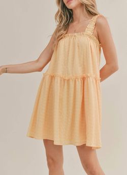 Style 1-3669621244-3011 Sadie & Sage Yellow Size 8 Tall Height Mini Cocktail Dress on Queenly