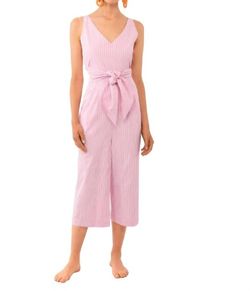 Style 1-4167111462-3236 GRETCHEN SCOTT Pink Size 4 Floor Length Jumpsuit Dress on Queenly