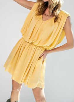 Style 1-4215965531-2791 Easel Yellow Size 12 Casual Cocktail Dress on Queenly