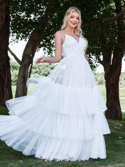 Style FSWD1744 Faeriesty White Size 16 Fswd1744 Floral Floor Length Straight Dress on Queenly
