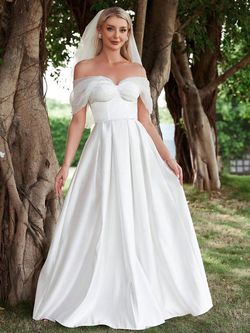 Style FSWD1754 Faeriesty White Size 0 Polyester Floor Length Straight Dress on Queenly