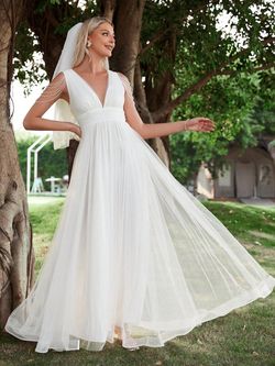Style FSWD0898 Faeriesty White Size 0 Tall Height Sheer Polyester Engagement Straight Dress on Queenly