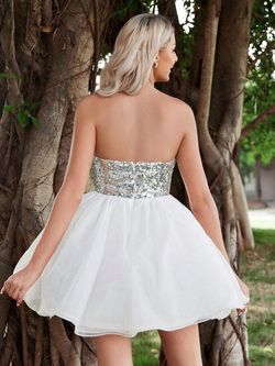 Style FSWD1591 Faeriesty White Size 12 Bridal Shower Mini Fswd1591 Cocktail Dress on Queenly
