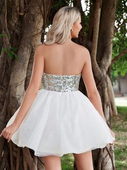 Style FSWD1591 Faeriesty White Size 16 Bridal Shower Mini Fswd1591 Cocktail Dress on Queenly