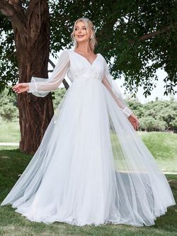 Style FSWD1471 Faeriesty White Size 16 Fswd1471 Plus Size Floor Length Straight Dress on Queenly