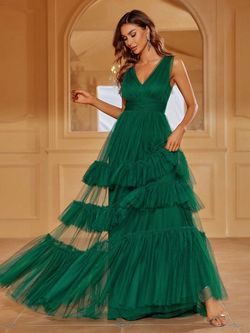Style FSWD1431 Faeriesty Green Size 4 Floor Length Polyester Fswd1431 Straight Dress on Queenly
