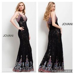 Jovani Black Size 2 Tall Height Free Shipping 50 Off Mermaid Dress on Queenly