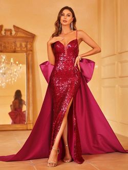 Style FSWD1348 Faeriesty Pink Size 8 Fswd1348 Floor Length Polyester Mermaid Dress on Queenly