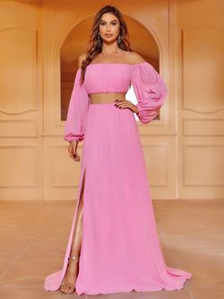 Style FSWU9023 Faeriesty Pink Size 4 Jersey Tall Height Fswu9023 Straight Dress on Queenly