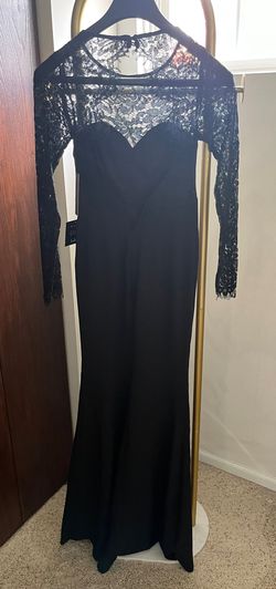 Lulus Black Size 0 Military Floor Length Sorority Mermaid Dress on Queenly