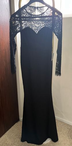 Lulus Black Size 0 Military Floor Length Sorority Mermaid Dress on Queenly