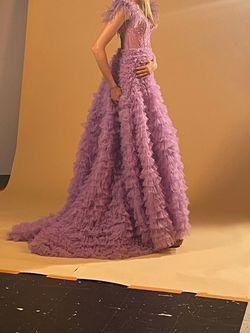Sherri Hill Purple Size 00 Floor Length Ball gown on Queenly