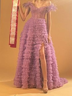 Sherri Hill Purple Size 00 Floor Length Ball gown on Queenly