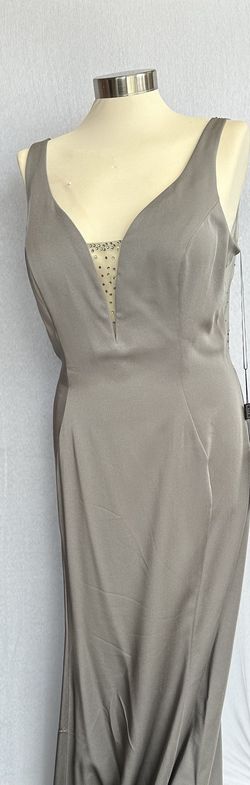 Silver Size 16 A-line Dress on Queenly