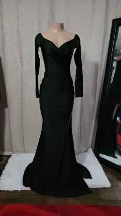 soyaza  Black Size 8 Wedding Guest Floor Length Prom Mermaid Dress on Queenly