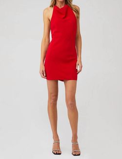 Style 1-1553129915-3855 Amanda Uprichard Red Size 0 Halter Free Shipping Cocktail Dress on Queenly