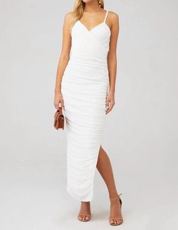 Style 1-1567077477-2696 ELLIATT White Size 12 Sheer Engagement Side slit Dress on Queenly