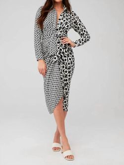 Style 1-2345086576-2901 STEVE MADDEN Multicolor Size 8 Sleeves Long Sleeve Jersey Cocktail Dress on Queenly
