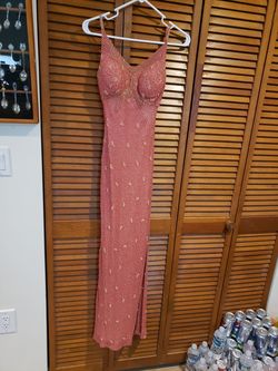 Scalia Multicolor Size 2 Floor Length Shiny 70 Off A-line Dress on Queenly