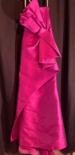 Style TB11680 Tony Bowls Pink Size 00 Tb11680 Floor Length Mermaid Dress on Queenly