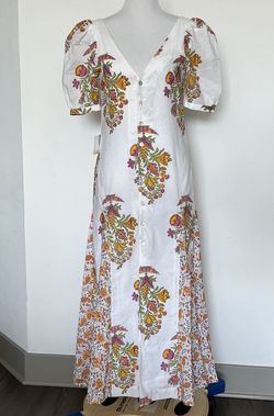 Alix of Bohemia Multicolor Size 4 Floor Length Plunge Straight Dress on Queenly