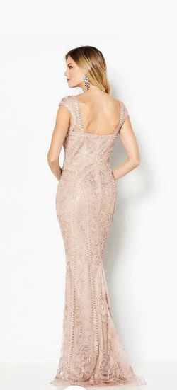Style 219680 Cameron Blake Pink Size 18 Train Free Shipping Prom Square A-line Dress on Queenly