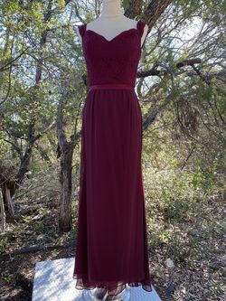 Bill Levkoff Red Size 10 Bridesmaid Military Straight Dress on Queenly